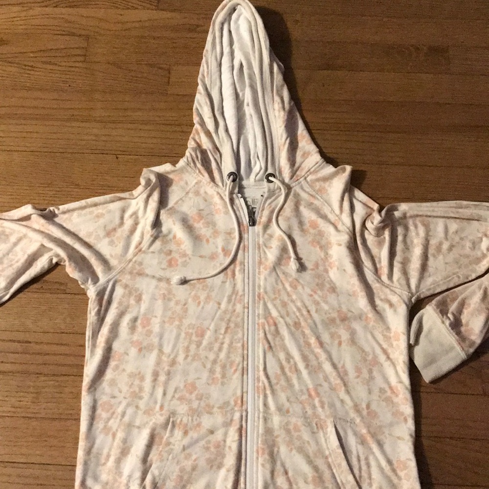 Nollie Floral Zip Up Hoodie